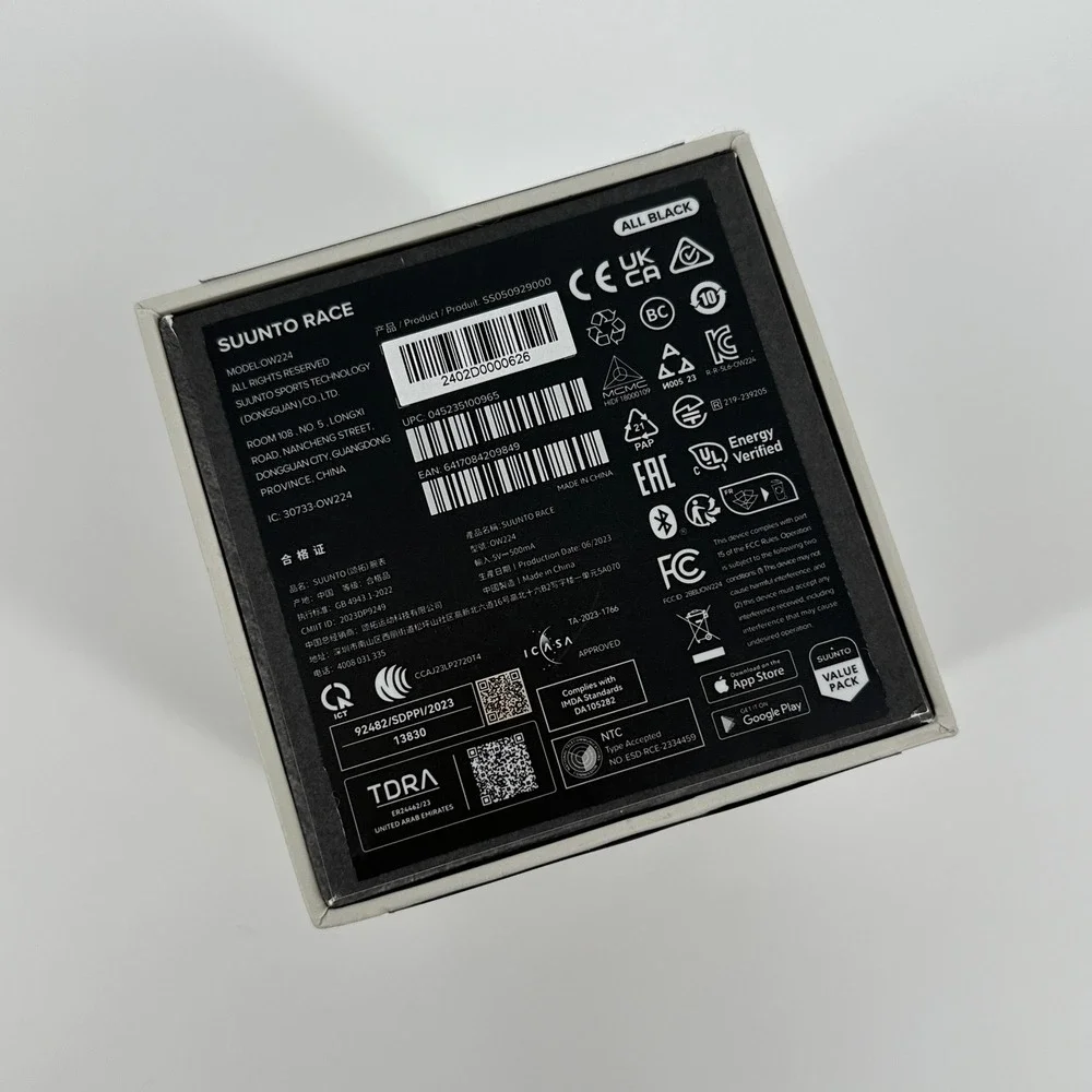 Suunto‎ Race All Black GPS Sports Smartwatch AMOLED OW224